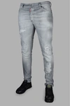Dsquared2 Light Grey Stretch Denim Skater Jeans