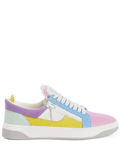 Giuseppe Zanotti Gz94 Colour-block Sneakers In White