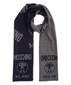 MOSCHINO DOUBLE QUESTION MARK WOOL SCARF,50055M5145013