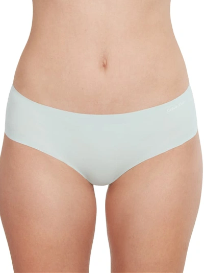 Calvin Klein Invisibles Hipster In Aqua Blue