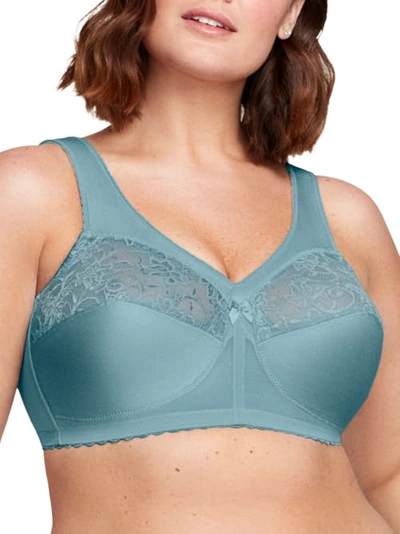 Glamorise Magiclift Original Support Wire-free Bra In Blue