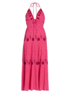 FREE PEOPLE WOMEN'S REAL LOVE EMBROIDERED MAXI DRESS