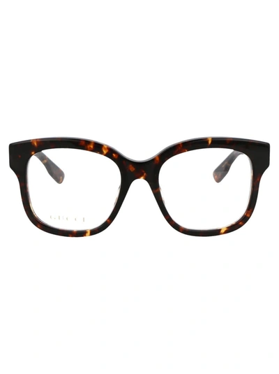 Gucci Optical In 003 Havana Havana Transparent