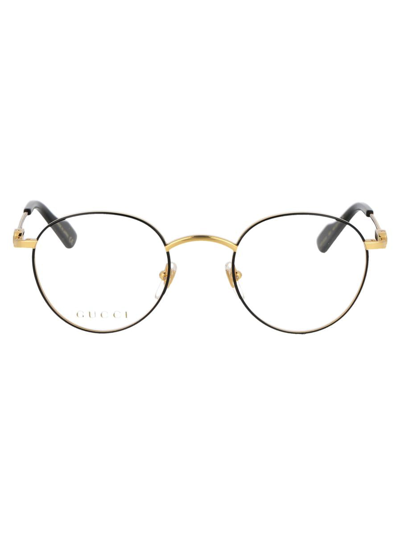 Gucci Gg1222o Glasses In 001 Gold Gold Transparent