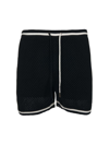 Ser.o.ya Bruce Crochet Short In Black White