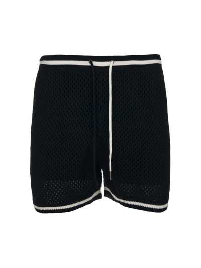 Ser.o.ya Bruce Crochet Short In Black & White