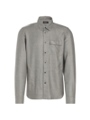 Kiton Men's Buba Cashmere-blend Shirt In Medium Grey