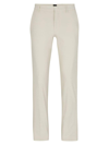 Hugo Boss Men's Slim-fit Trousers In A Cotton Blend With Stretch In Open White