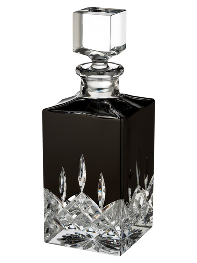 Waterford Lismore Black Crystal Square Decanter