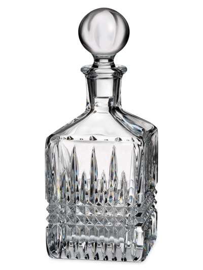 Waterford Lismore Diamond Square Decanter In Clear
