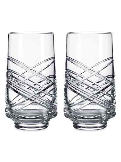 Waterford Aran Mastercraft Hi Ball Glasses, Set Of 2 - 150th Anniversary Exclusive In Neutral