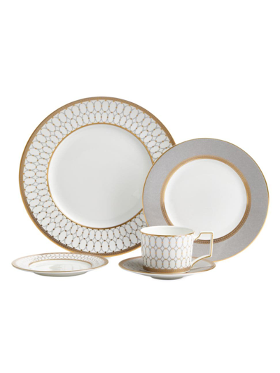 Wedgwood Renaissance Grey 5-piece Place Setting In Open Misc