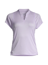 LUCKY IN LOVE WOMEN'S RUCHE ME ALONG POLO TOP