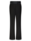 Marina Moscone Women's Relaxed Trousers With Raw Edge Detail In Black