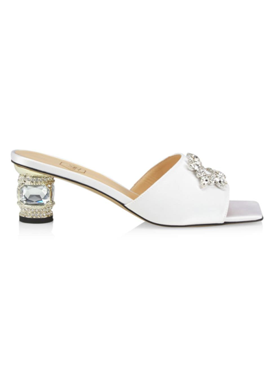 Nalebe Women's Reflections Mule Sandals In White