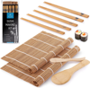 Zulay Kitchen Easy Diy Sushi Kit For Home Made Sushi - Perfect For Starters And Professionals In Brown
