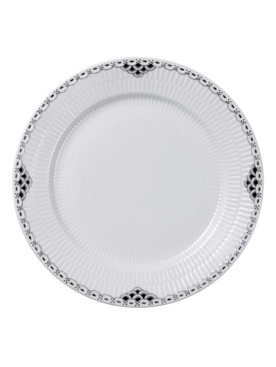 Royal Copenhagen Black Lace Dinner Plate In Multi