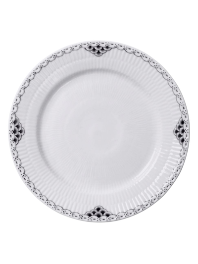 Royal Copenhagen Black Lace Dessert Plate In Multi