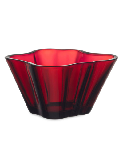 Iittala Aalto Bowl In Cranberry