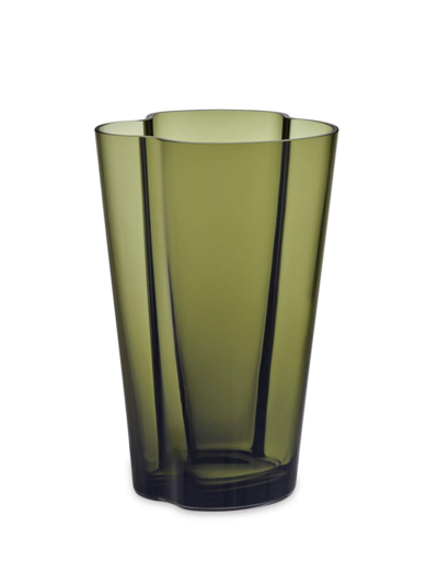 Iittala Aalto Vase In Moss Green