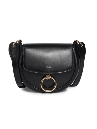 Chloé Women's Arlene Leather Shoulder Bag In Black
