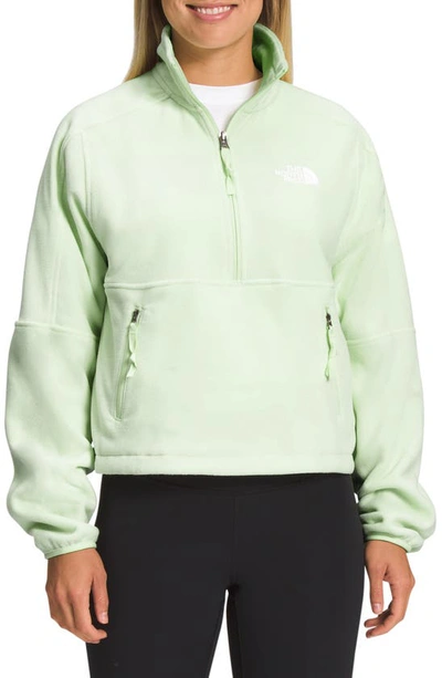 The North Face Green Half-zip Jacket In Lime Cream