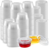 Zulay Kitchen 200 Cups Clear Jello Shot Cups With Lids 3.25oz In Multi