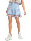 Kingston Grey Womens Floral Mini Mini Skirt In Multi