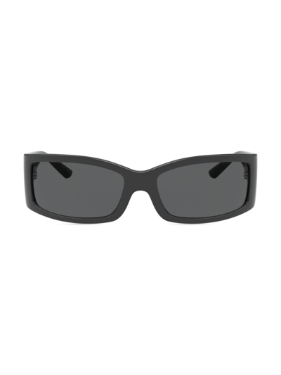 Dolce & Gabbana Men's 61mm Propionate Rectangular Sunglasses In Dark Grey
