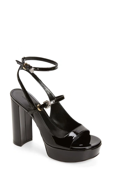 Givenchy Elevated Sandals With Platform Sole And Block Heel In Black