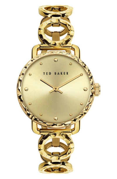 Ted Baker Women's Victoriaa Gold-tone Stainless Steel Bracelet Watch 34mm