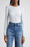 Brandon Maxwell Eleanor Silk & Cashmere Sweater In Sky Blue