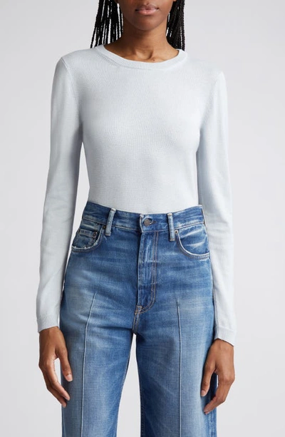 Brandon Maxwell Eleanor Silk & Cashmere Sweater In Sky Blue