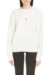 Givenchy Basic Logo Wool Sweatshirt In Panna