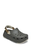 Crocs Classic Hiker Xscape Slingback Platform Clog In Dusty Olive