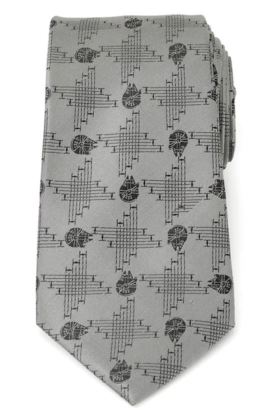Cufflinks, Inc X Star Wars™ Millennium Falcon Silk Blend Tie In Gray