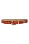 Petit Moments Modern Rodeo Belt In Cognac