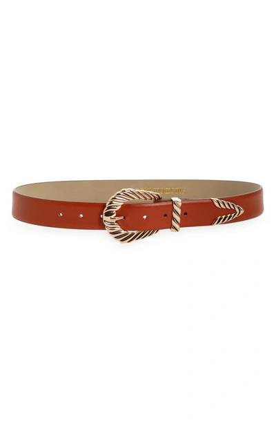 Petit Moments Modern Rodeo Belt In Cognac