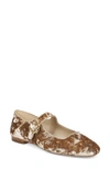 Sam Edelman Michaela Mary Jane Flat In Beige