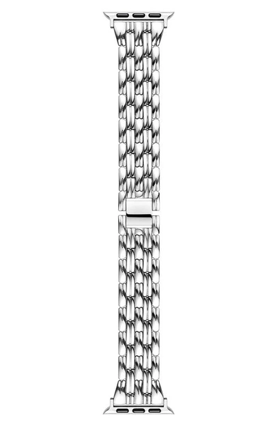 The Posh Tech Stainless Steel Apple Watch® Watchband In Silver