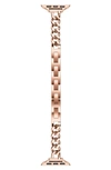 The Posh Tech Nikki Stainless Steel Apple Watch® Watchband In Rose Gold
