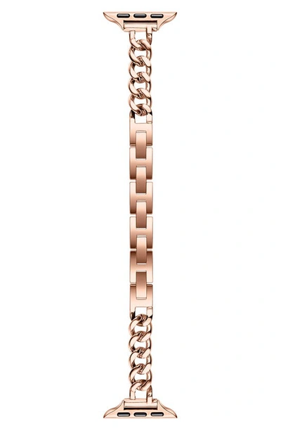 The Posh Tech Nikki Stainless Steel Apple Watch® Watchband In Rose Gold