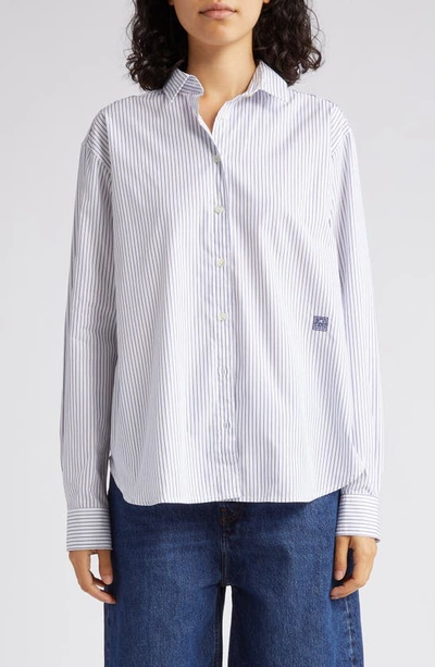 Totême Stripe Signature Cotton Button Down Shirt