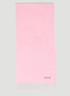Acne Studios Vernon Pink Wool Scarf In Pink