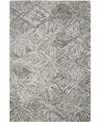 Nourison Interlock Lnk01 Charcoal Rug In Gray