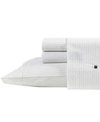 Nautica Buoy Line Cotton Percale Sheet Set Bedding In Gray