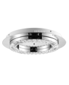 Jonathan Y Cristal Integrated Flush Mount In Silver