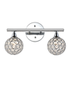 Jonathan Y Maeve 2-light Contemporary Glam Led Vanity Light In Silver