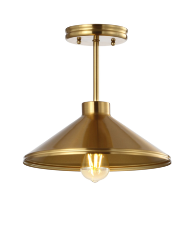 Jonathan Y Cisco 11.75in Modern Farmhouse Led Pendant In Gold-tone