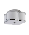 Jonathan Y Quatrefoil Scalloped Shade Classic Glam Led Flush Mount In Silver